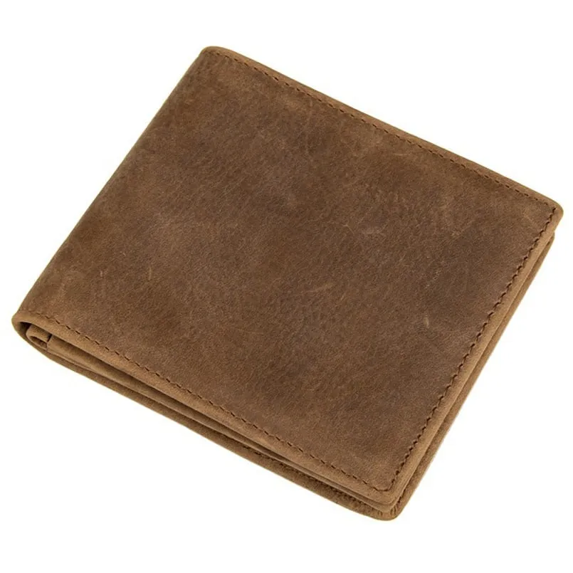 100% top quality cow genuine leather men wallets