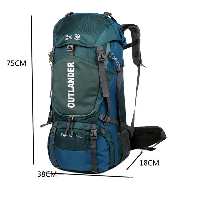 60L Camping & Hiking Backpack – Large Capacity Waterproof Travel Rucksack 🏕️