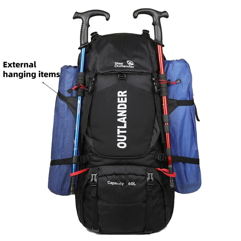 60L Camping & Hiking Backpack – Large Capacity Waterproof Travel Rucksack 🏕️