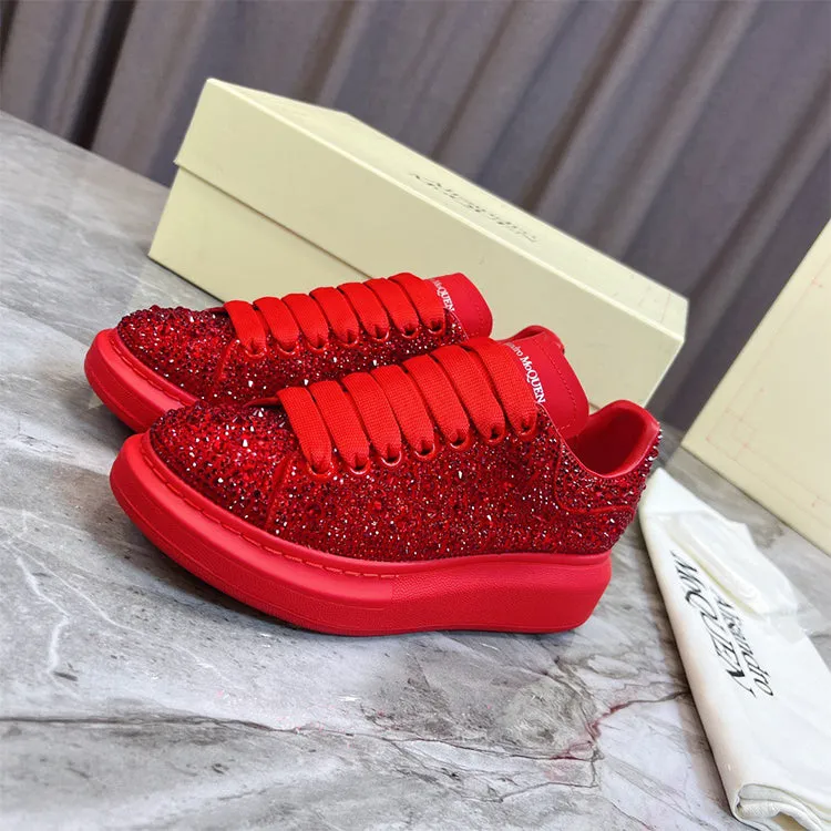 ALISANDRO MCQUEN STARRY RHINESTONE CHUNKY SOLE UNISEX SNEAKER