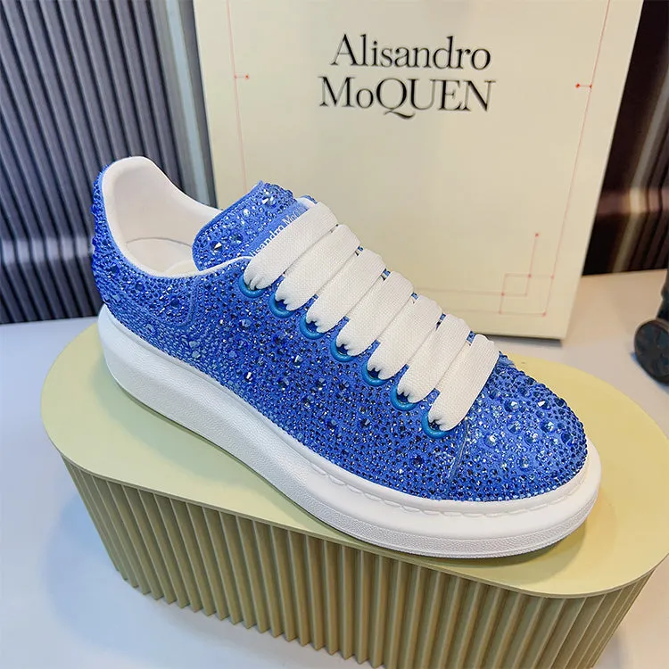 ALISANDRO MCQUEN STARRY RHINESTONE CHUNKY SOLE UNISEX SNEAKER