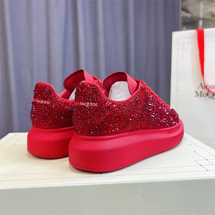 ALISANDRO MCQUEN STARRY RHINESTONE CHUNKY SOLE UNISEX SNEAKER
