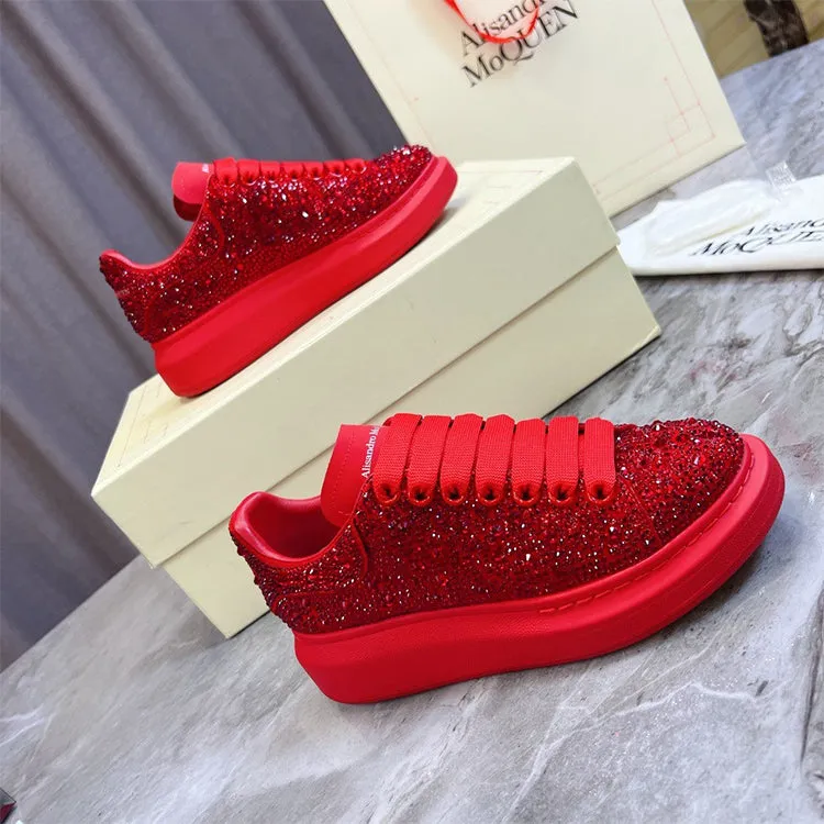 ALISANDRO MCQUEN STARRY RHINESTONE CHUNKY SOLE UNISEX SNEAKER