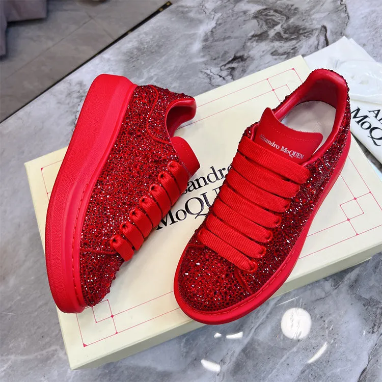 ALISANDRO MCQUEN STARRY RHINESTONE CHUNKY SOLE UNISEX SNEAKER