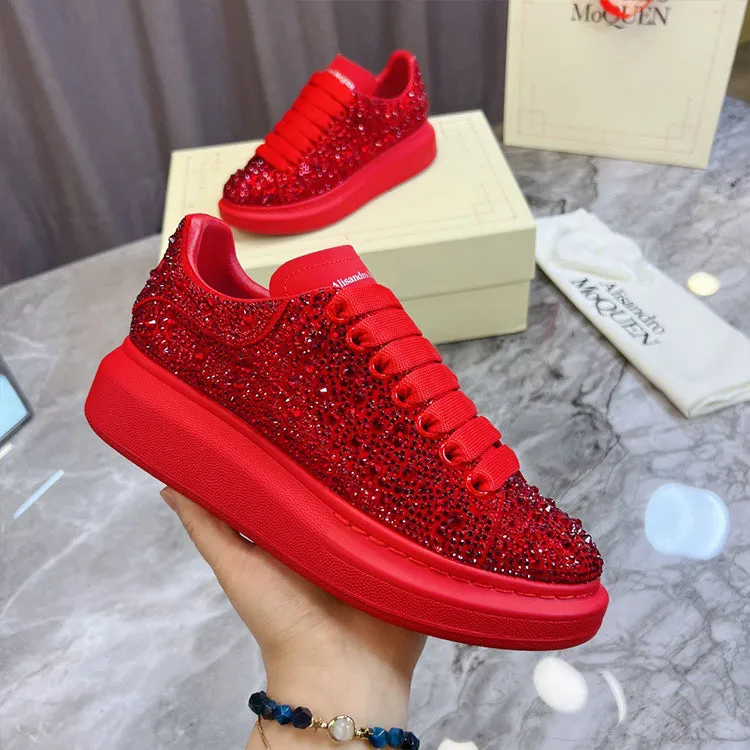 ALISANDRO MCQUEN STARRY RHINESTONE CHUNKY SOLE UNISEX SNEAKER