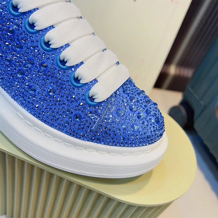 ALISANDRO MCQUEN STARRY RHINESTONE CHUNKY SOLE UNISEX SNEAKER