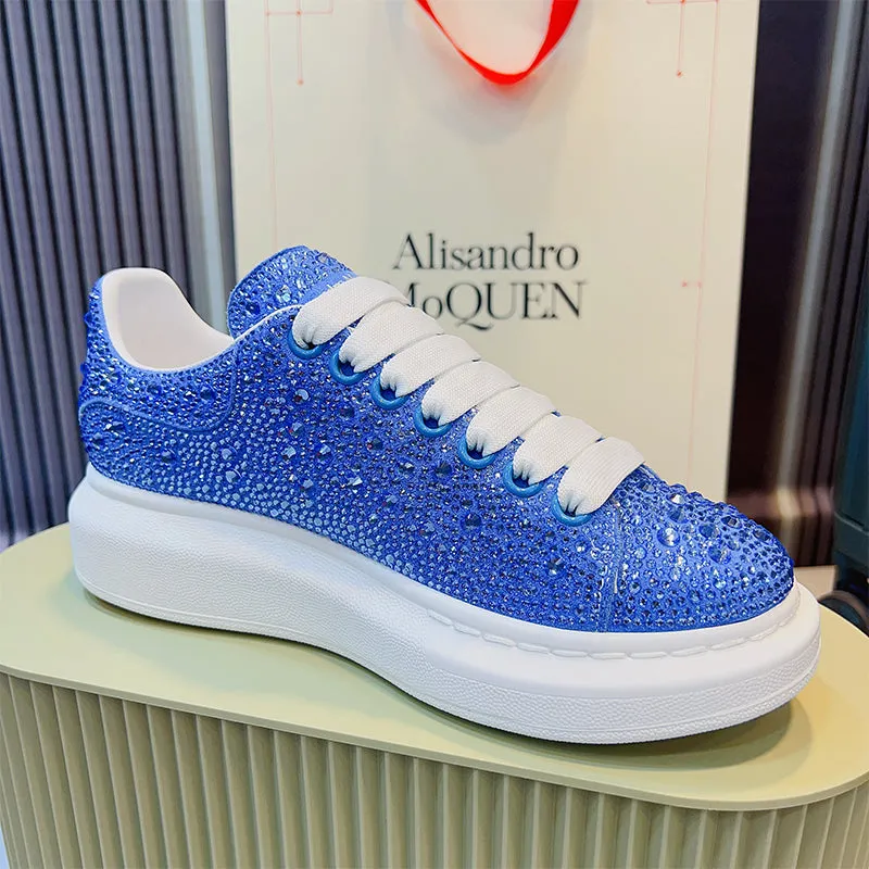 ALISANDRO MCQUEN STARRY RHINESTONE CHUNKY SOLE UNISEX SNEAKER