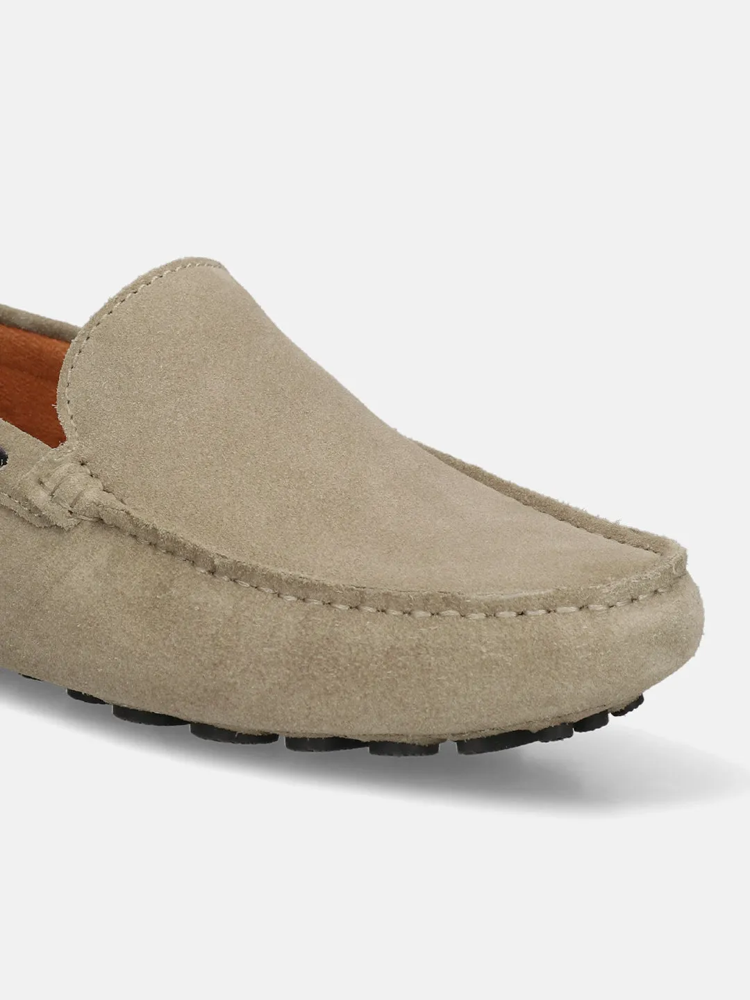 bugatti Taupe Premium Leather  Slip On