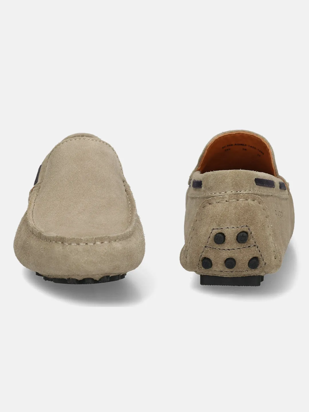 bugatti Taupe Premium Leather  Slip On