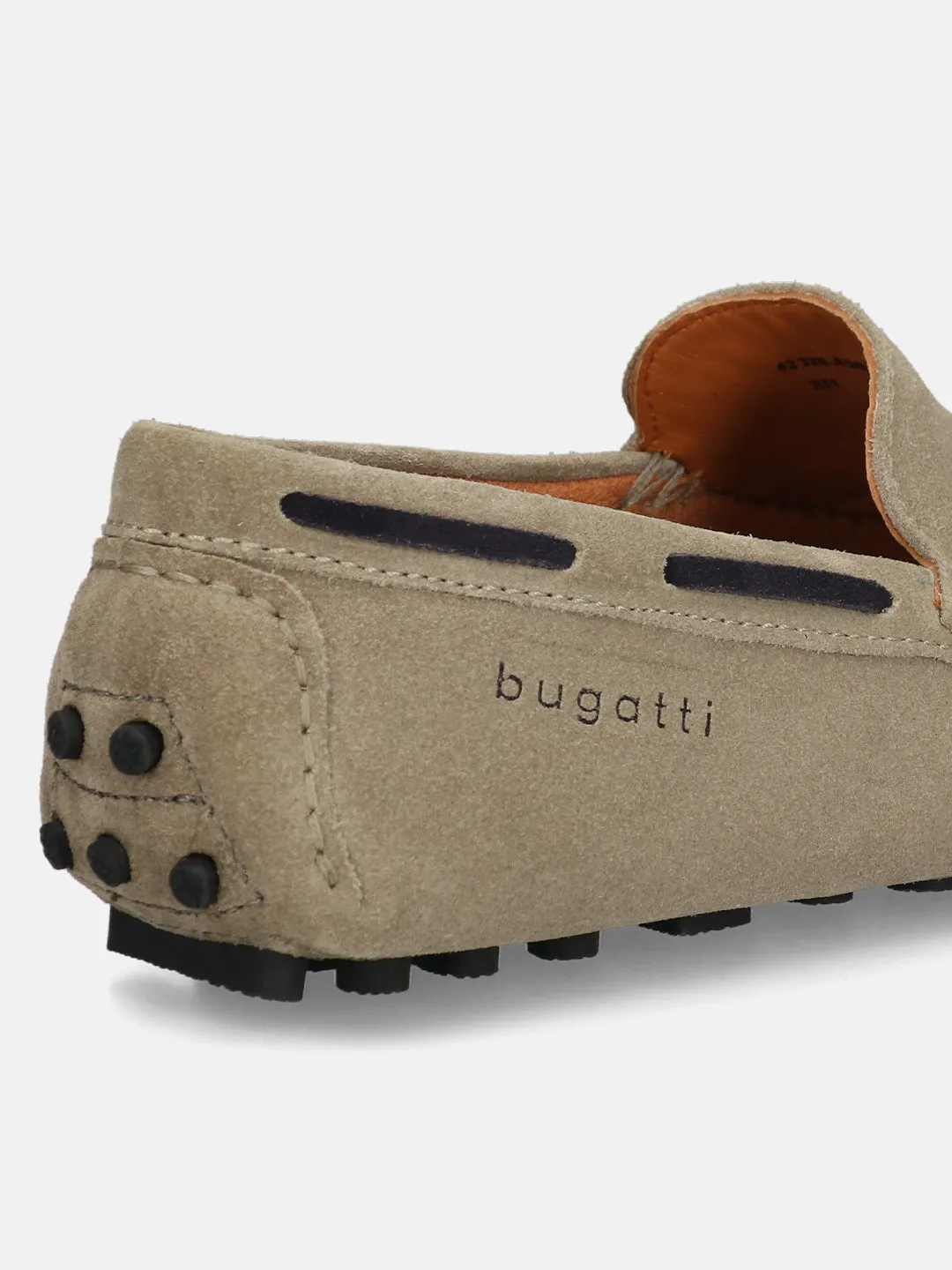 bugatti Taupe Premium Leather  Slip On
