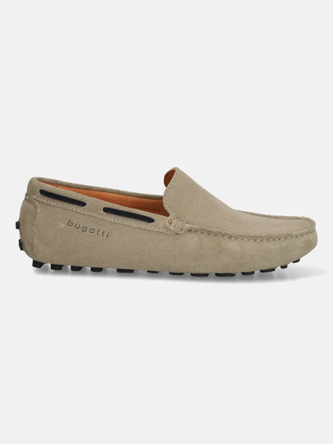 bugatti Taupe Premium Leather  Slip On