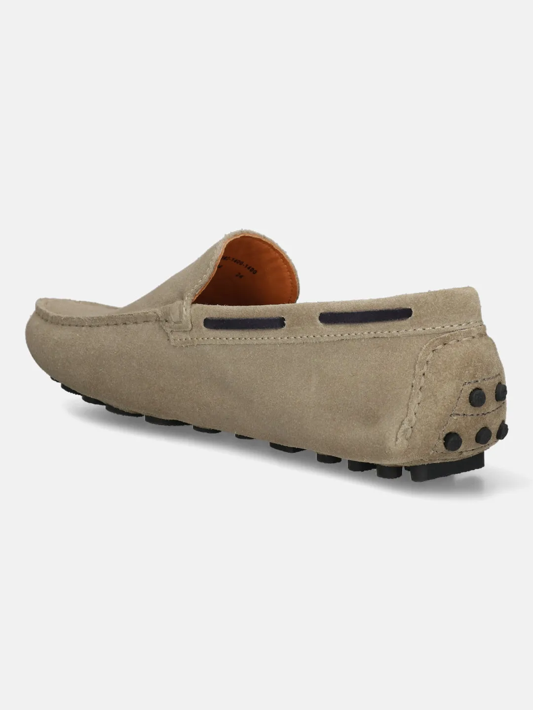 bugatti Taupe Premium Leather  Slip On