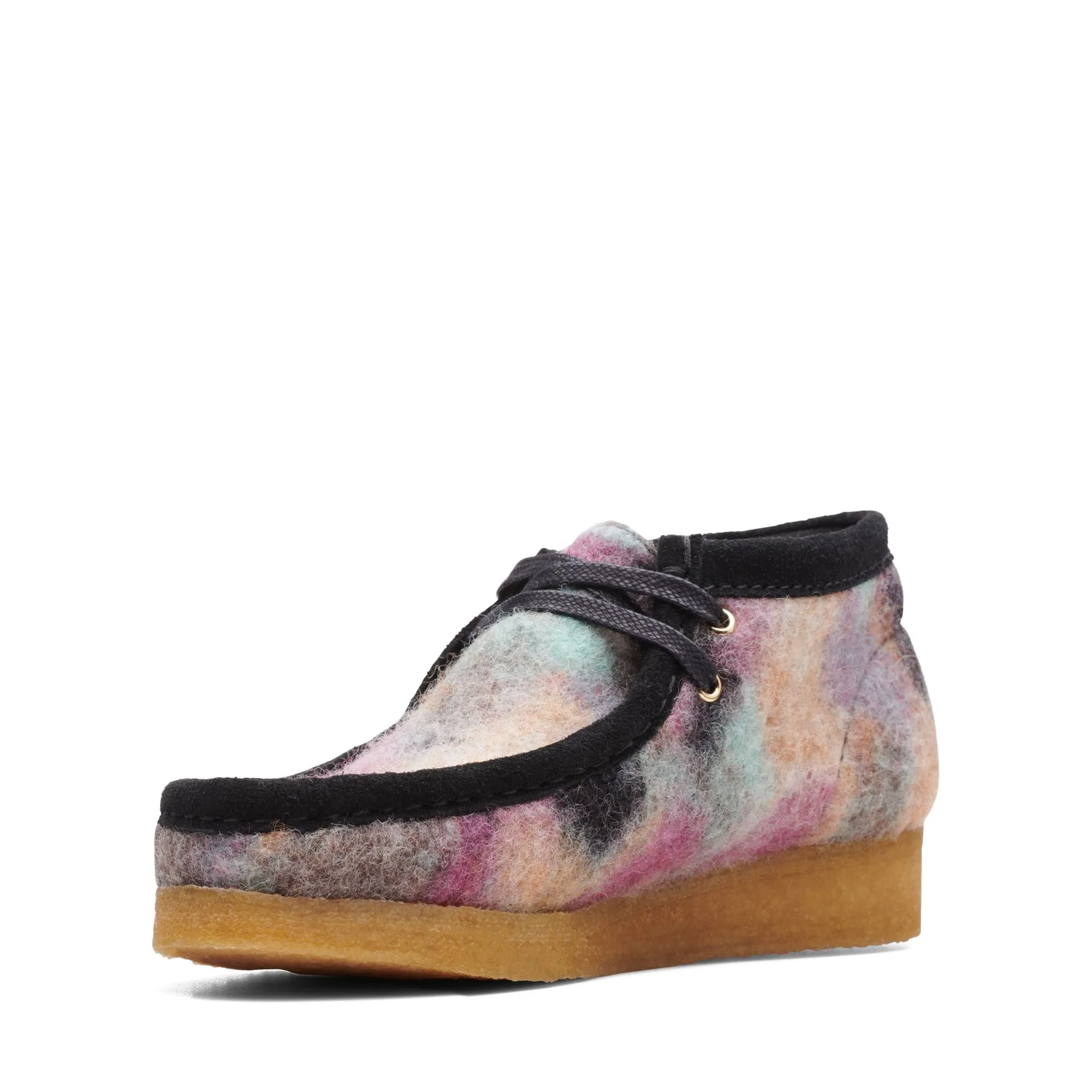 Clarks Originals Wallabee Boot Women’s Black Leather 26168702