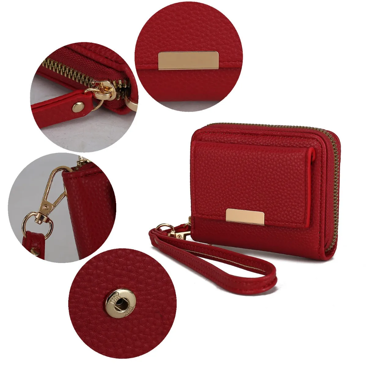 Compact Wallet With Wrist Strap