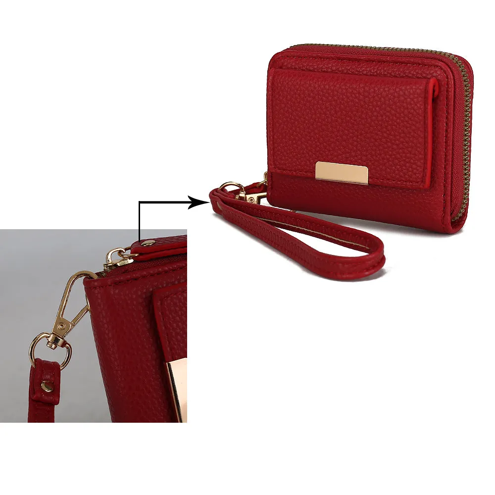 Compact Wallet With Wrist Strap
