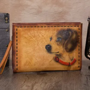 Cute Ladies Genuine Leather Handbags Clutch Purse for Women
