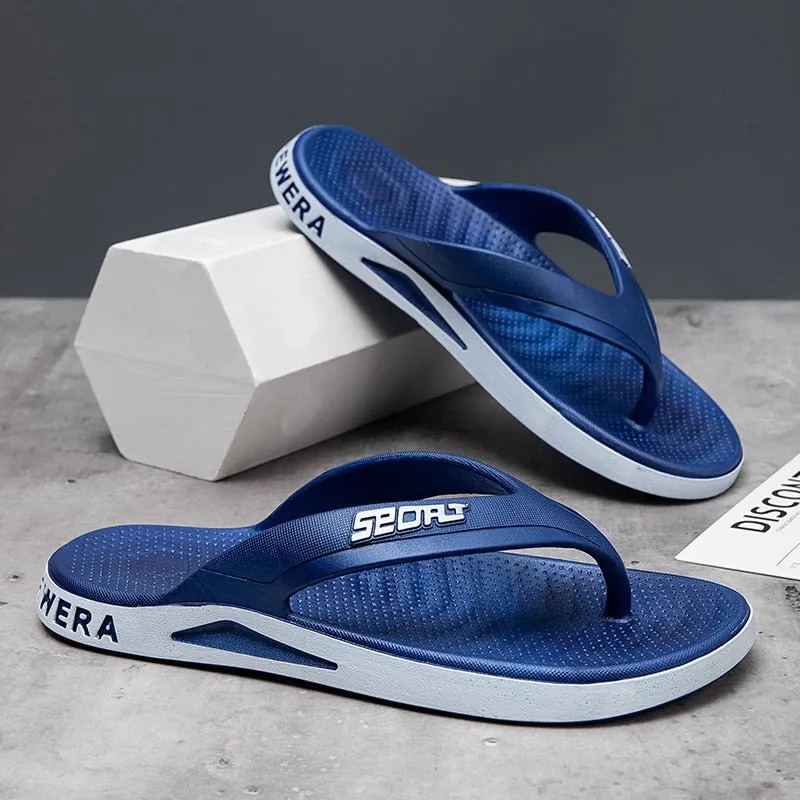 Cuzcare Men Arch Support Sandals Flip-flops Summer Beach Non-slip Durable