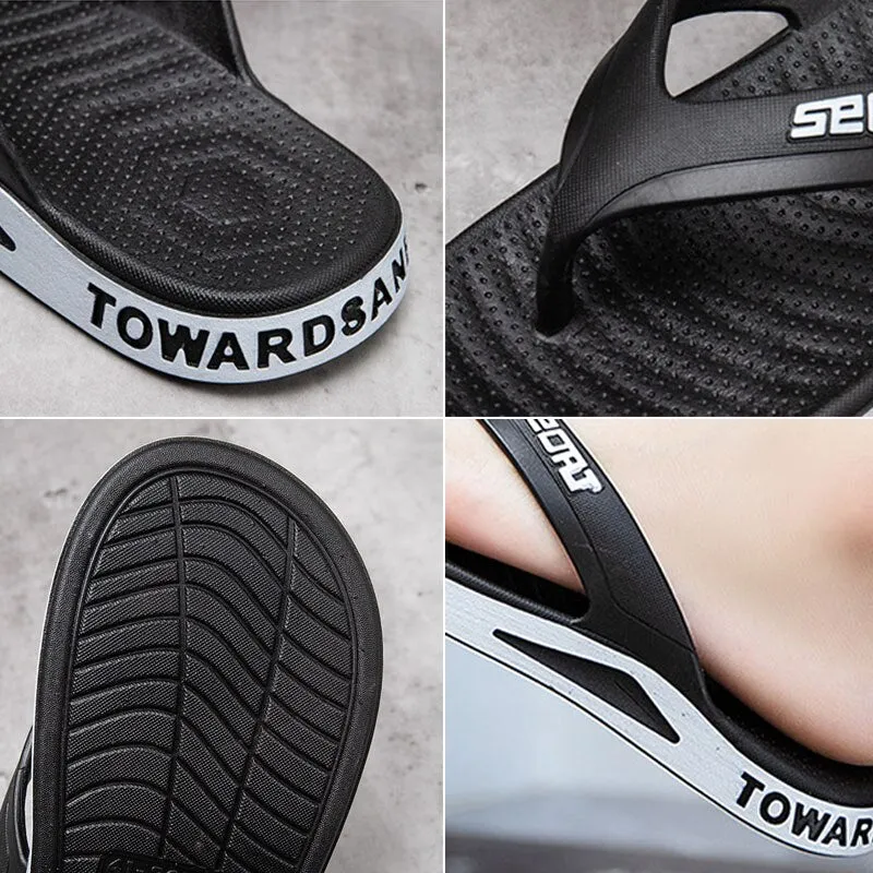 Cuzcare Men Arch Support Sandals Flip-flops Summer Beach Non-slip Durable