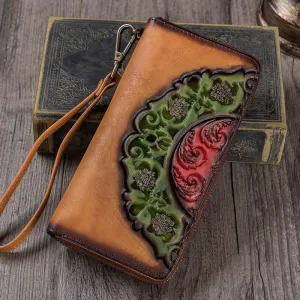 Designer Womens Zip Wallet Cool Clutch Leather Wallets for Women