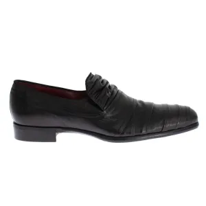 Dolce & Gabbana Black Kangaroo Leather Dress Formal Shoes