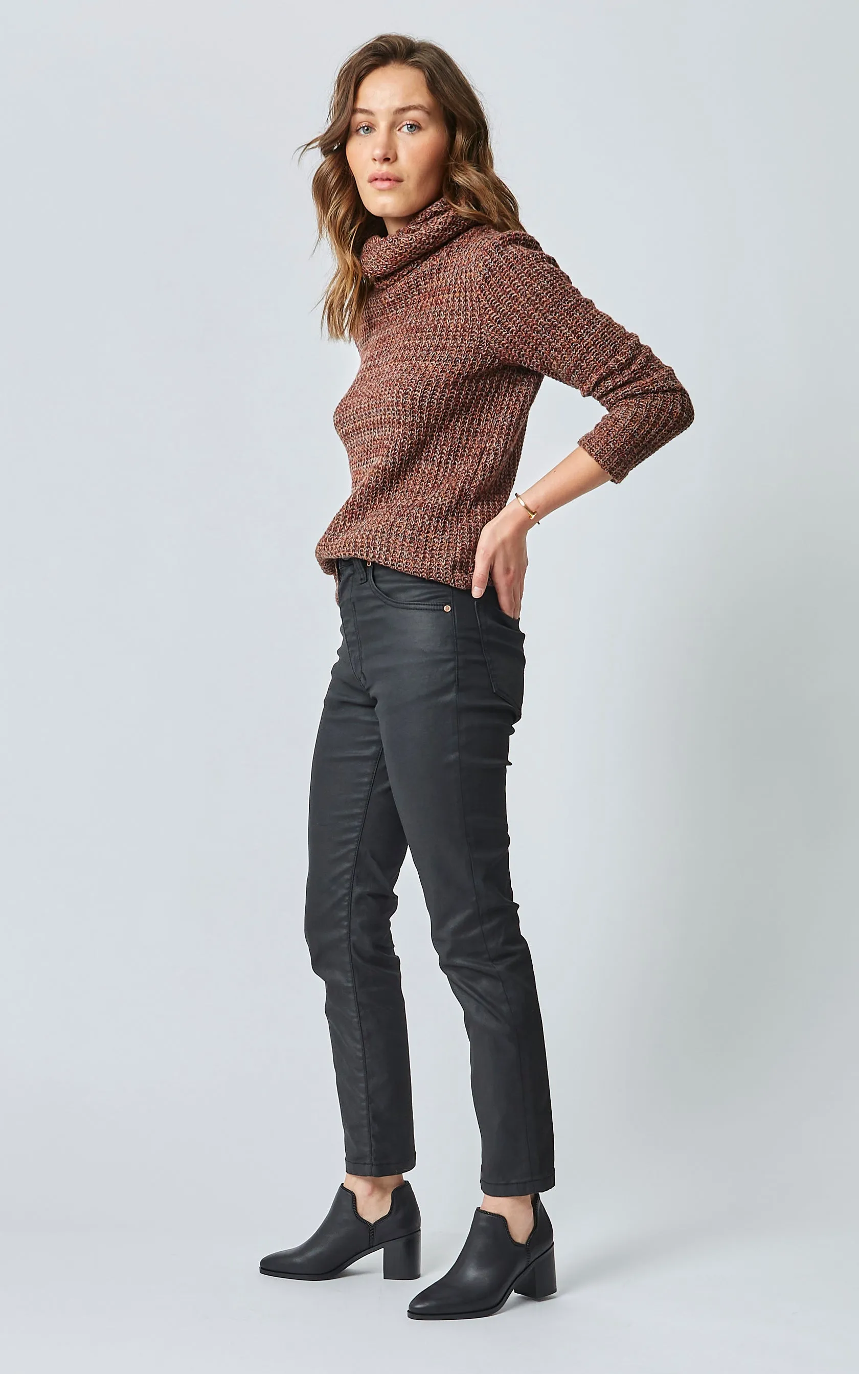 Dricoper Mika Straight Jeans | Coated Black