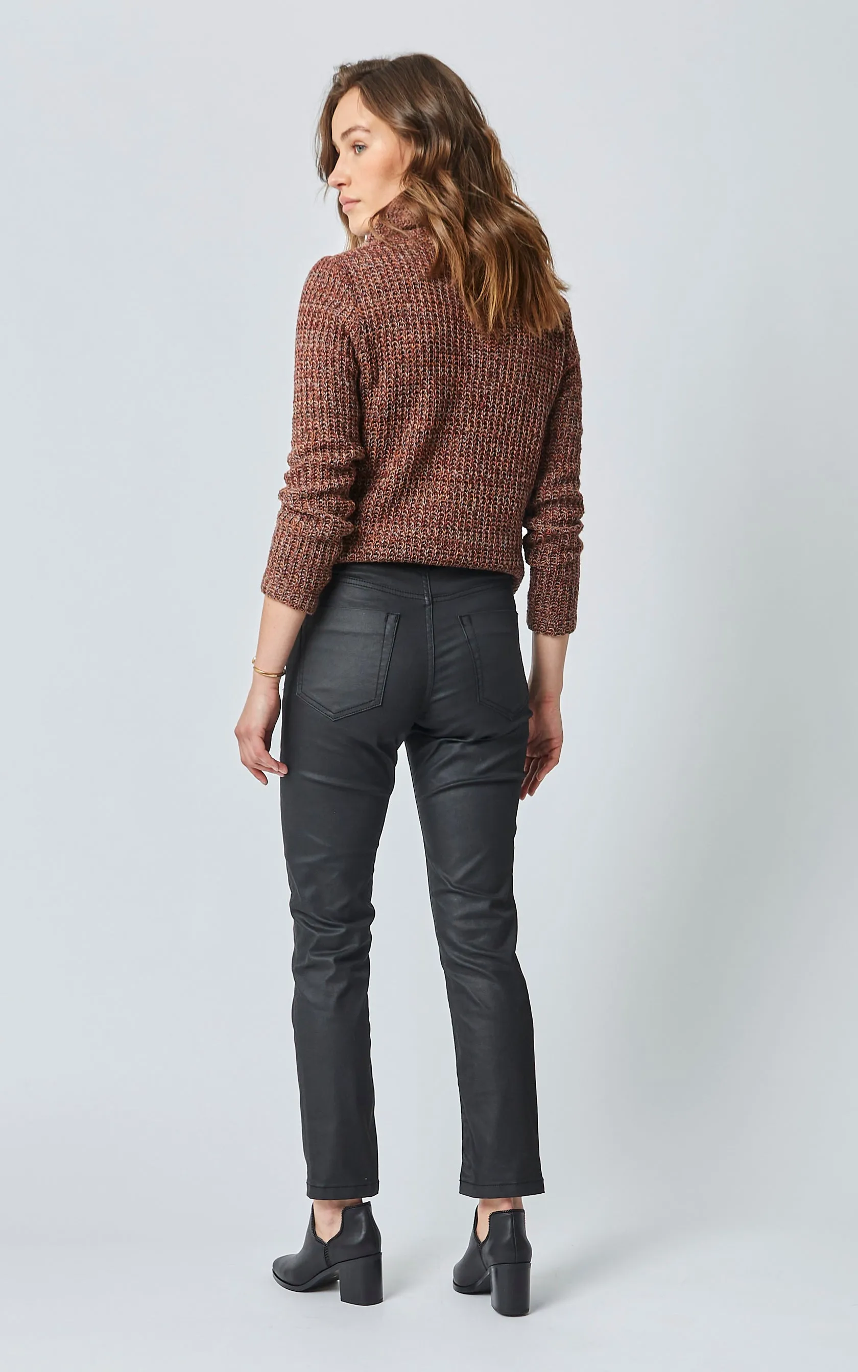 Dricoper Mika Straight Jeans | Coated Black