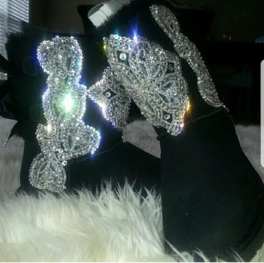 Embellished Snow Boots