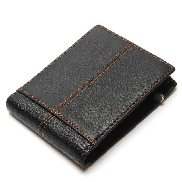 Fashion And Vintage Wallet For Man Wholesale China 100% Genuine Leather Men's Wallets Men  Cowhide