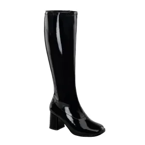 GOGO-300WC Funtasma Black Patent Fancy Dress Plus Sizes & Wide Width/Shaft (Fantasy Footwear)