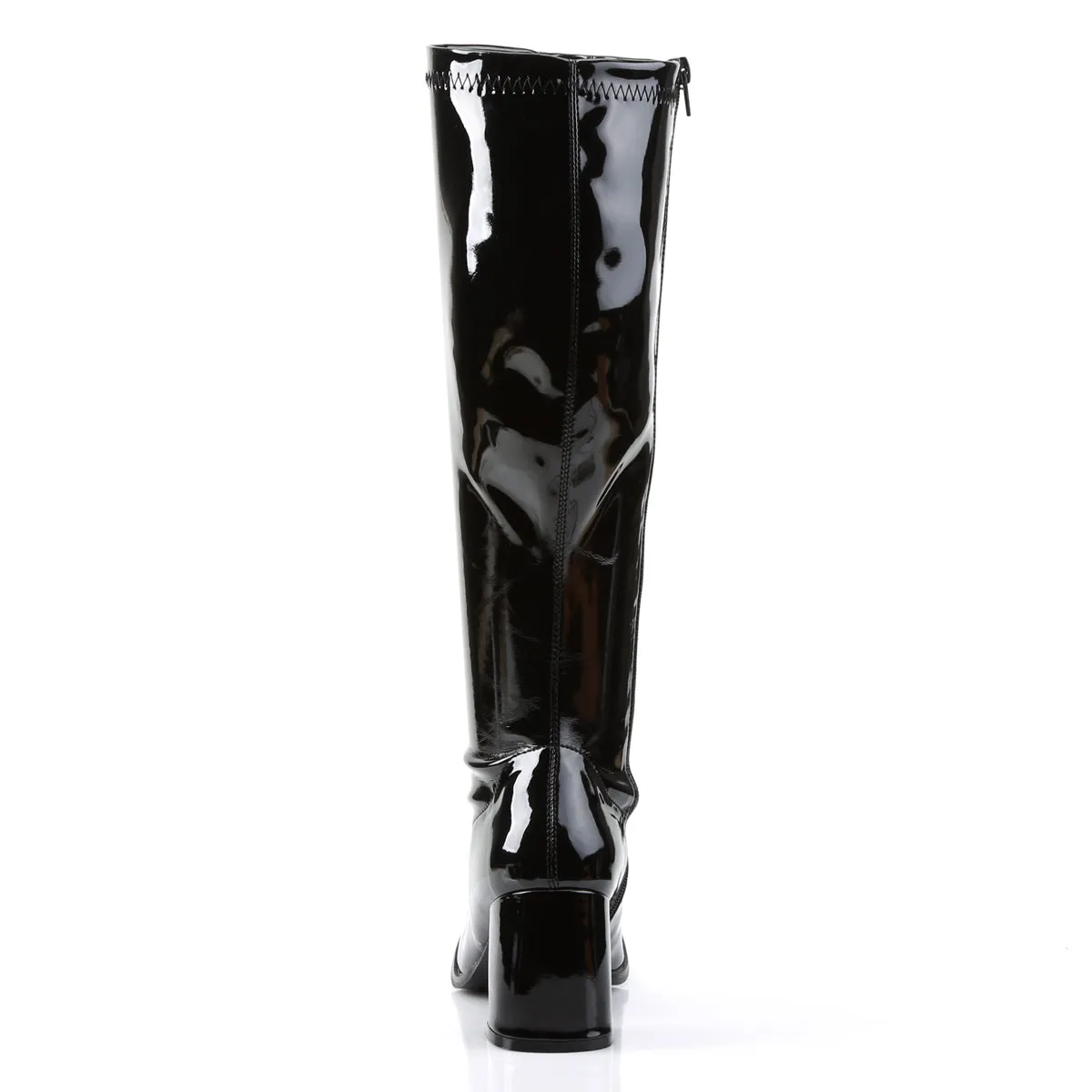 GOGO-300WC Funtasma Black Patent Fancy Dress Plus Sizes & Wide Width/Shaft (Fantasy Footwear)