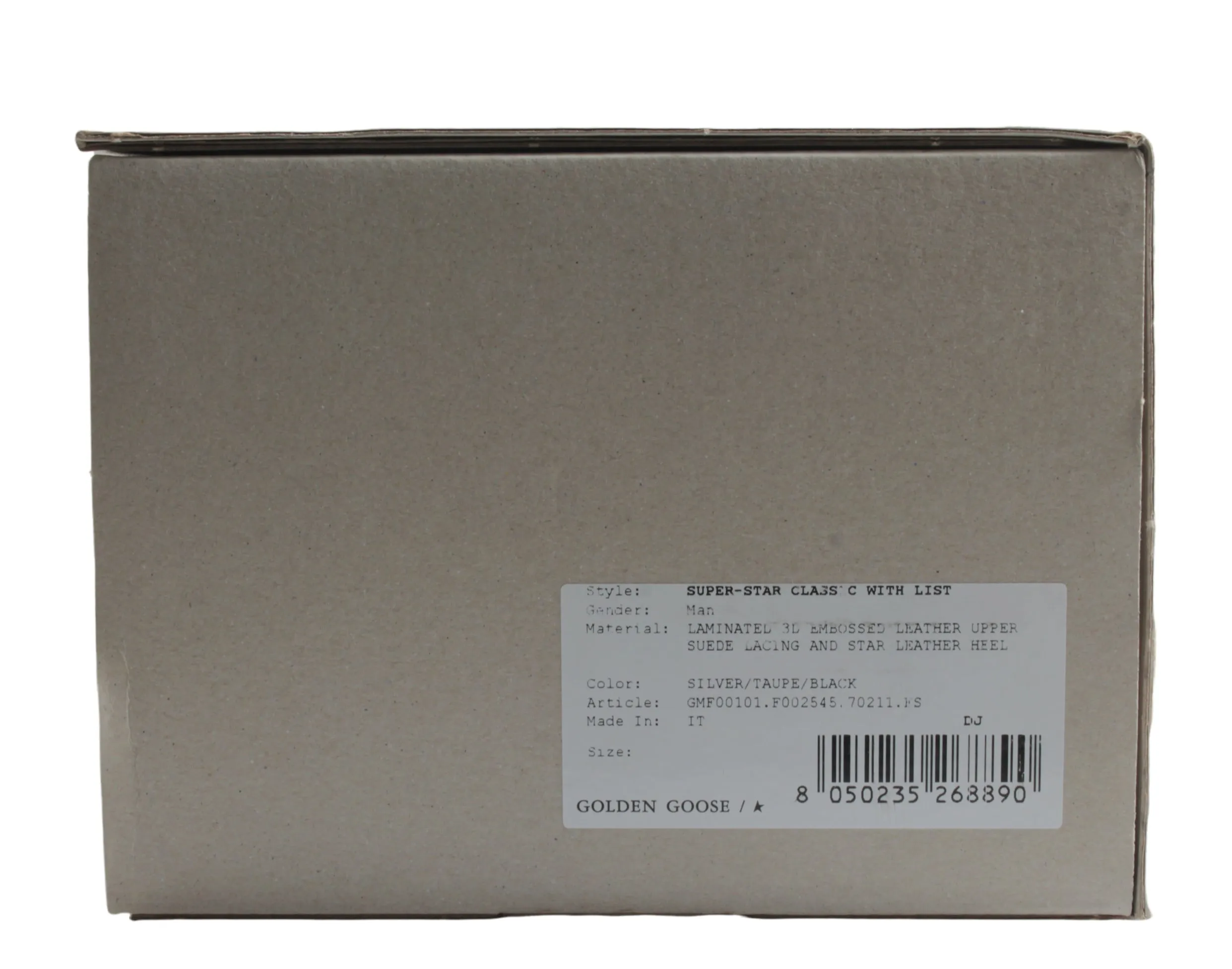 Golden Goose Super-Star Perforated Metallic Men's Sneakers