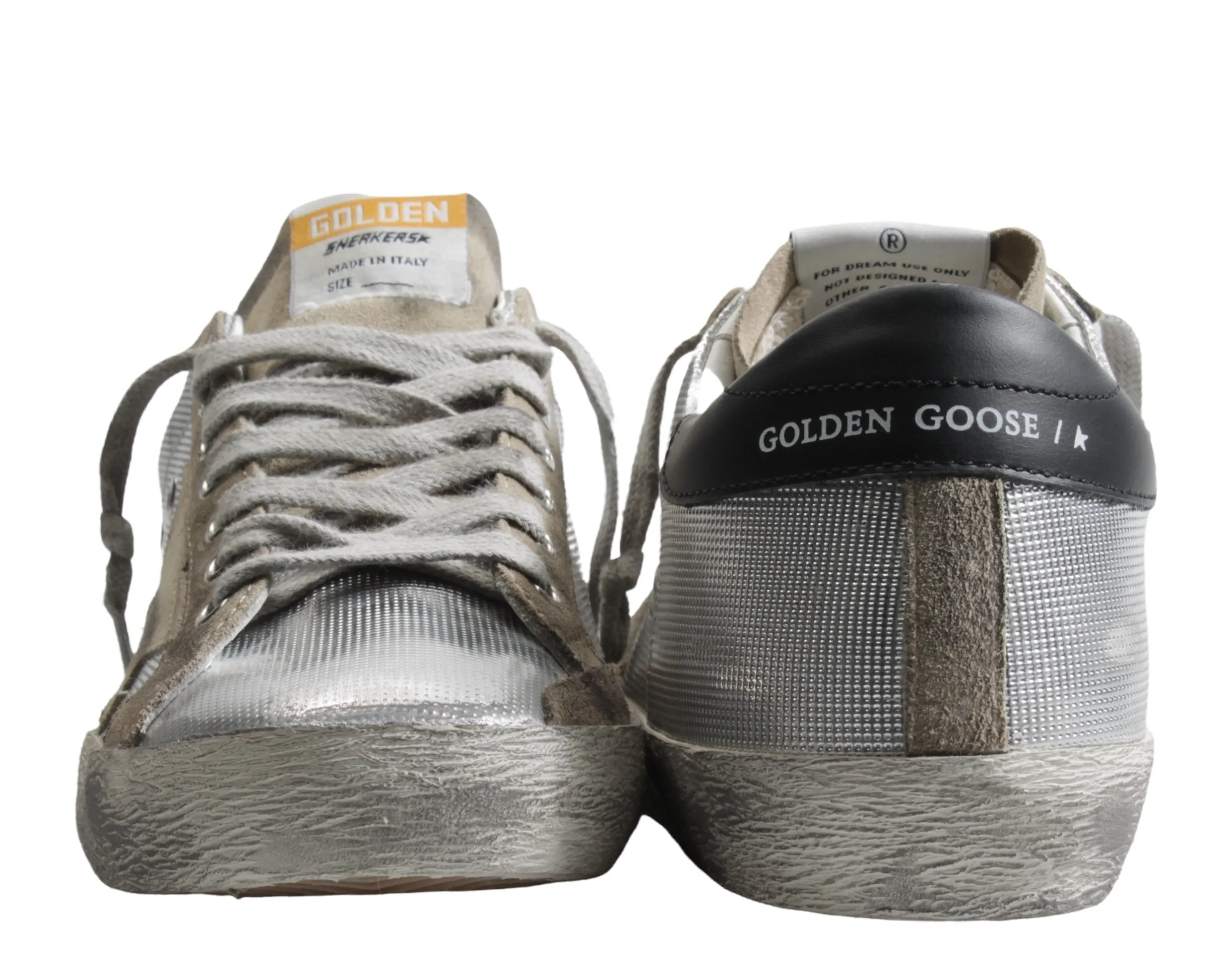Golden Goose Super-Star Perforated Metallic Men's Sneakers