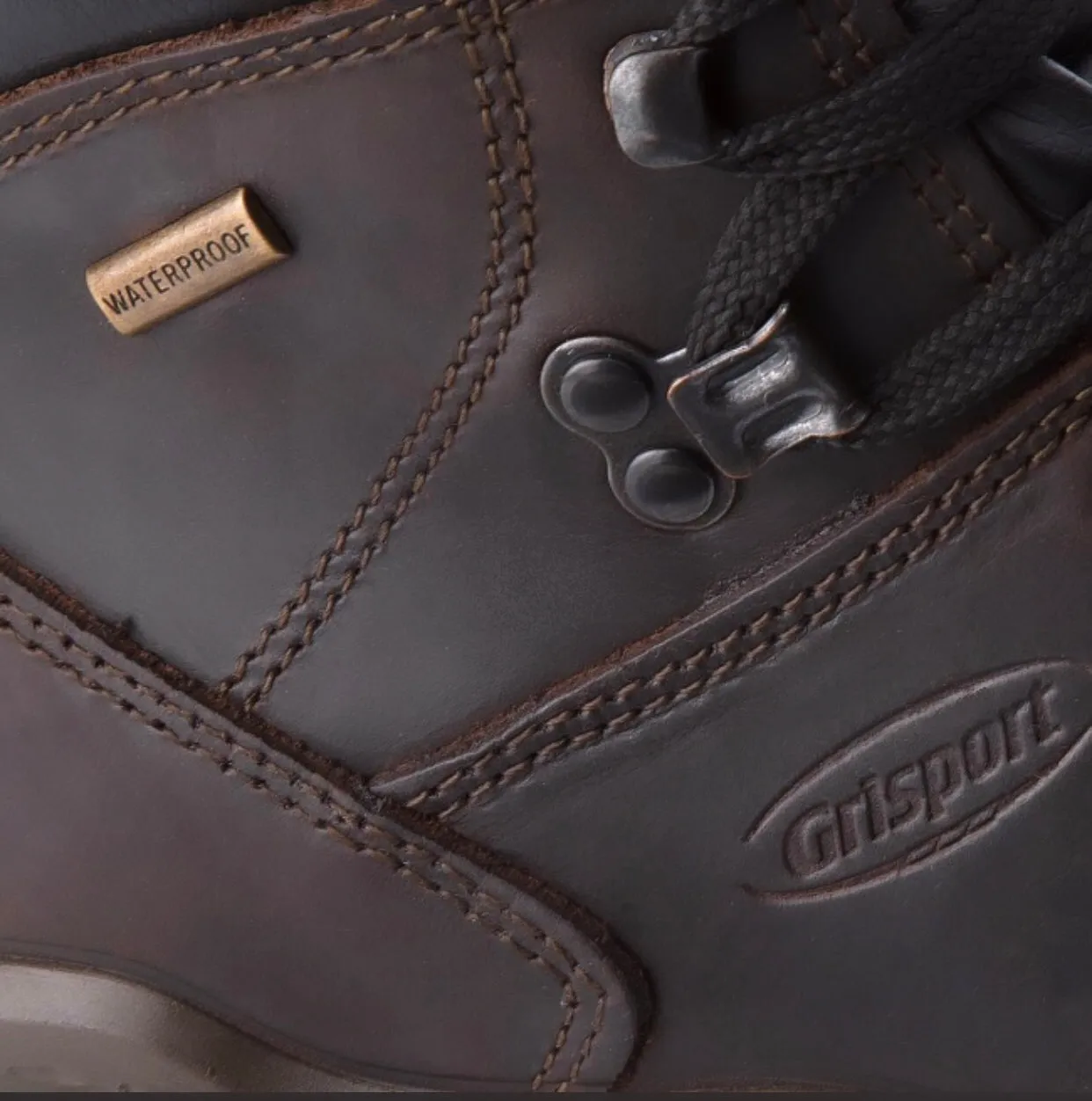 Grisport 13701D28t Marrone Dakar Trekking 7 Eyelet Waterproof Hiking Boot Made In Italy