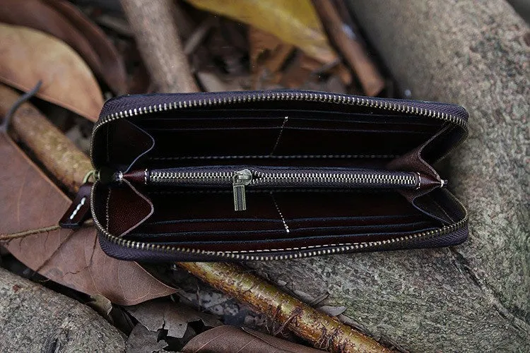 Handmade Leather Biker Wallet Vegetable Tanned Leather Wallet