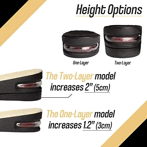 Height Increase Insoles with Fur and Air Cushion - 1.2" Shoe Lifts - Heel Lift (US Men's 7-9.5) Beige