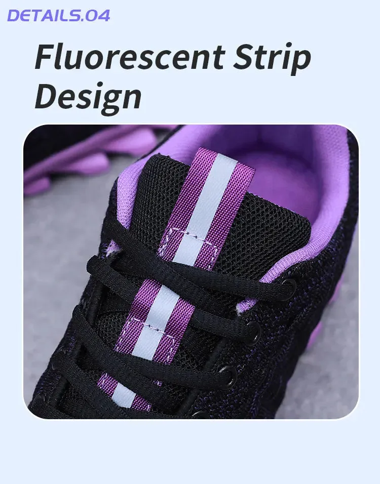 Hot Sale Orange Men's Casual Sneaker Knit Breathable Lightweight Sneakers Men Comfort Lace-Up Sports Shoes Man zapatillas hombre