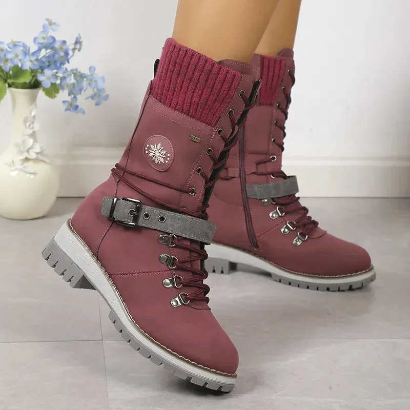 Lace Up Snow Boots