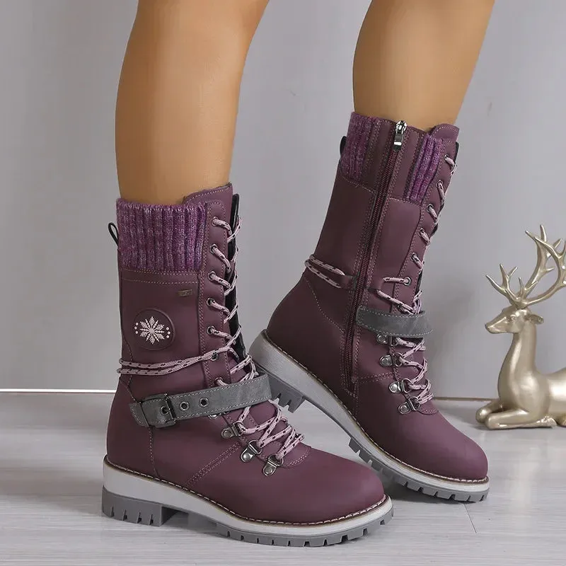 Lace Up Snow Boots