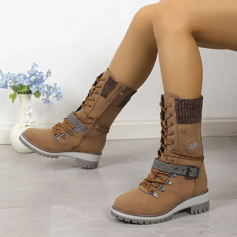 Lace Up Snow Boots