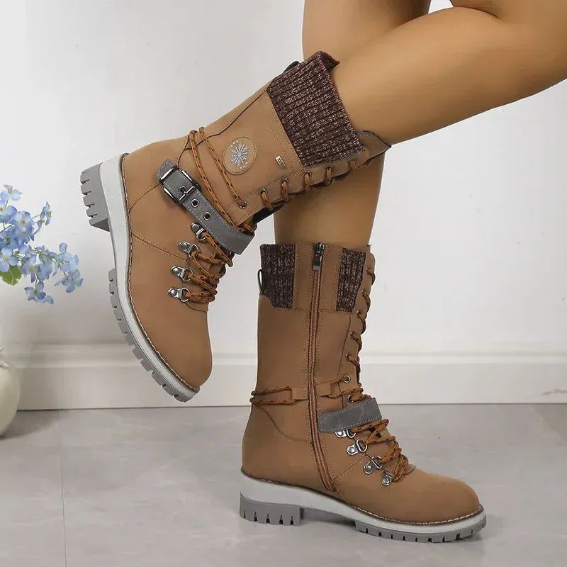 Lace Up Snow Boots