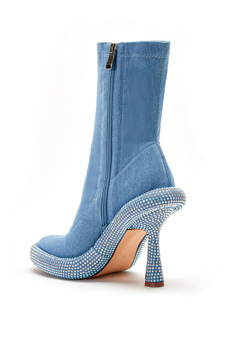 MAE-DENIM STILETTO BOOTIE