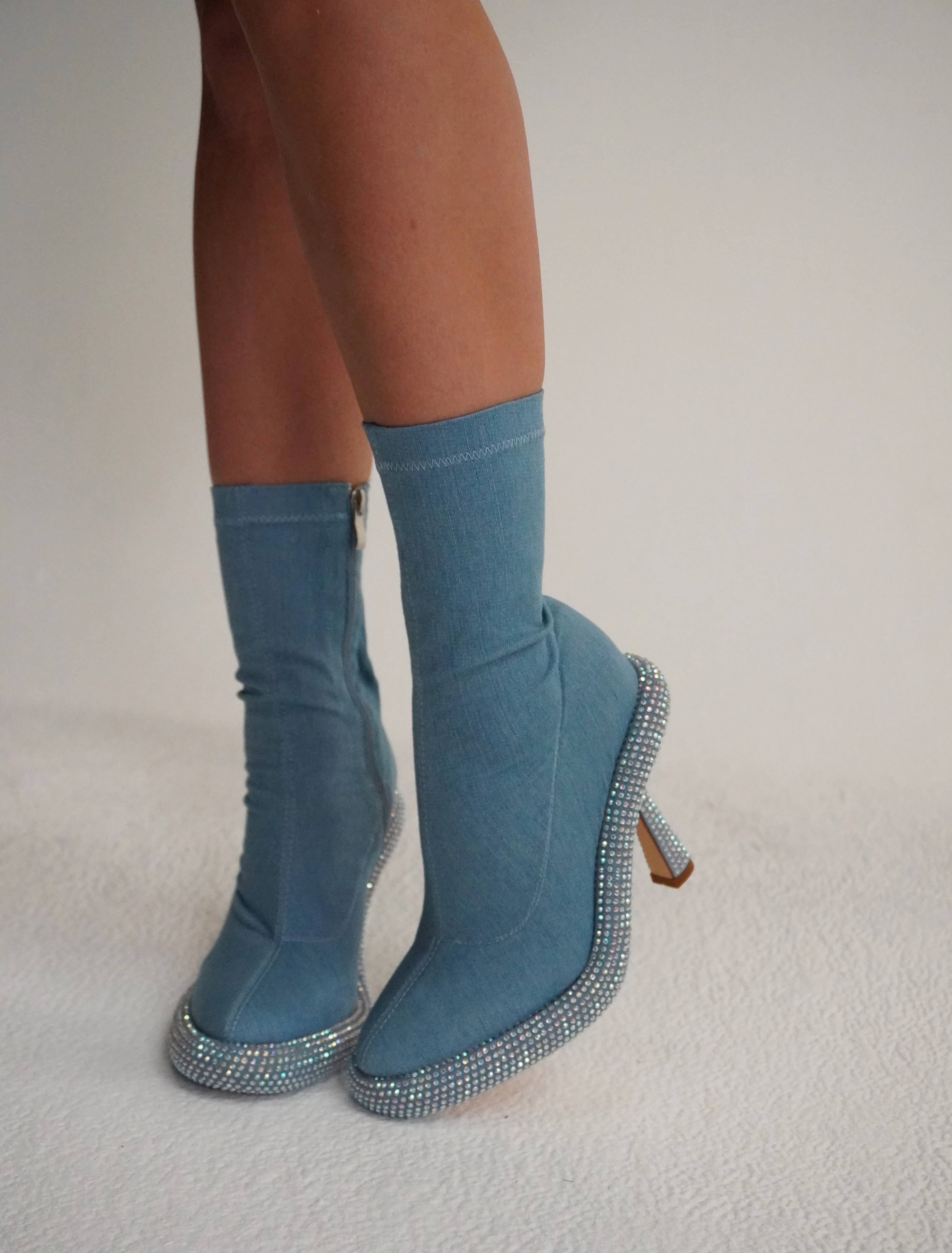 MAE-DENIM STILETTO BOOTIE