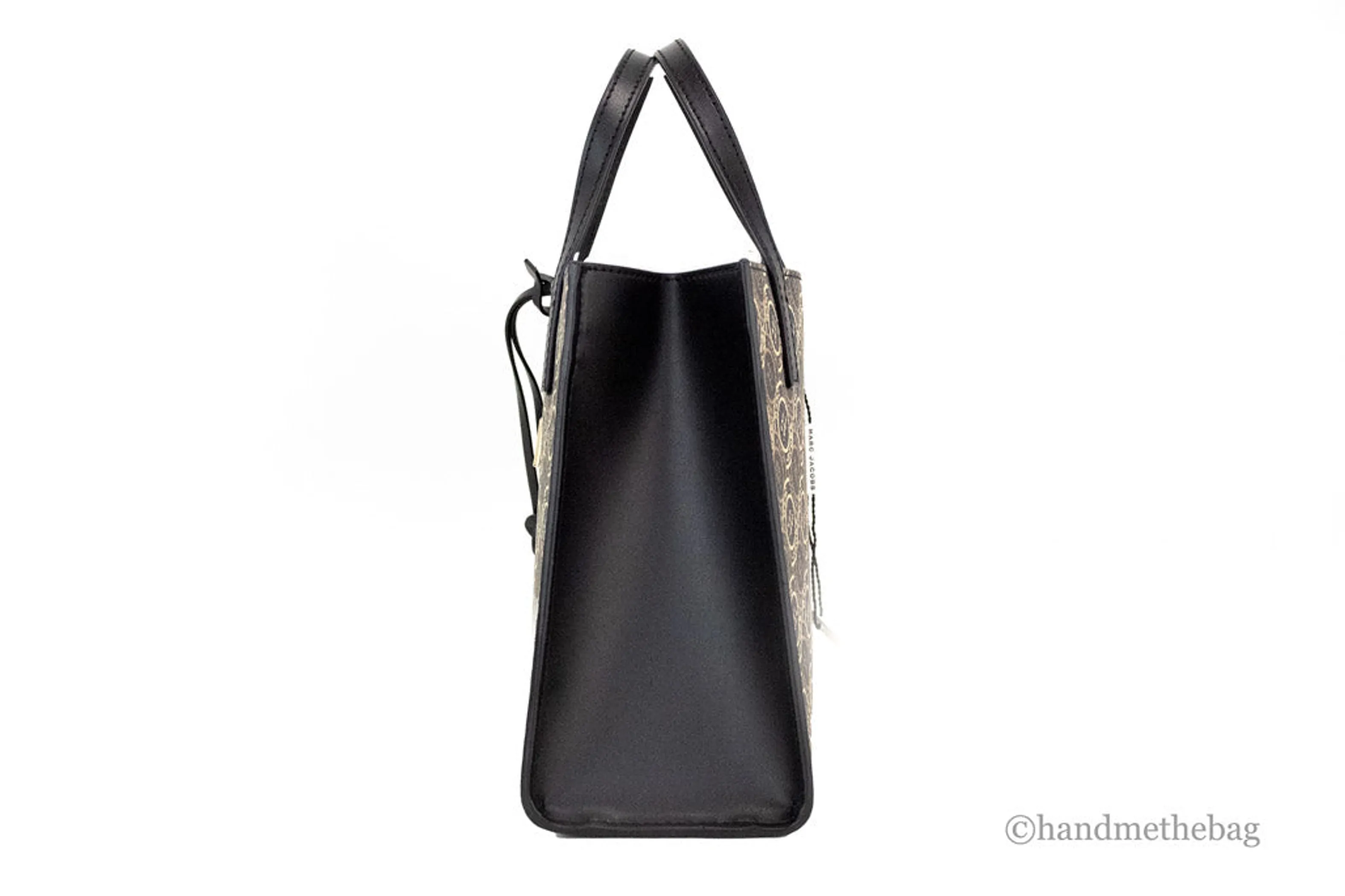 Marc Jacobs Mini Grind Signet Printed Leather Crossbody Tote