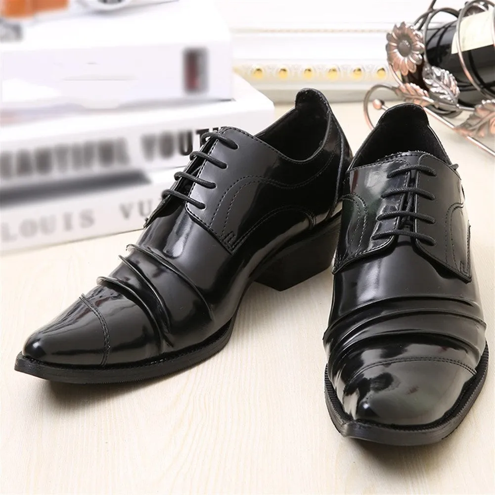 Men Lace Up Captoe Formal Shoes
