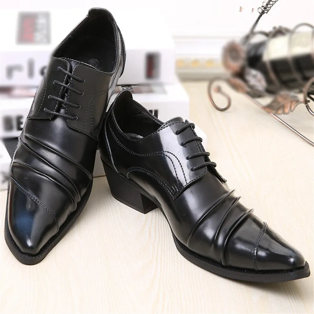Men Lace Up Captoe Formal Shoes