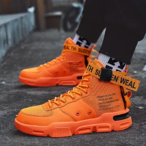 Men's Fashion Outdoor Orange Sneakers