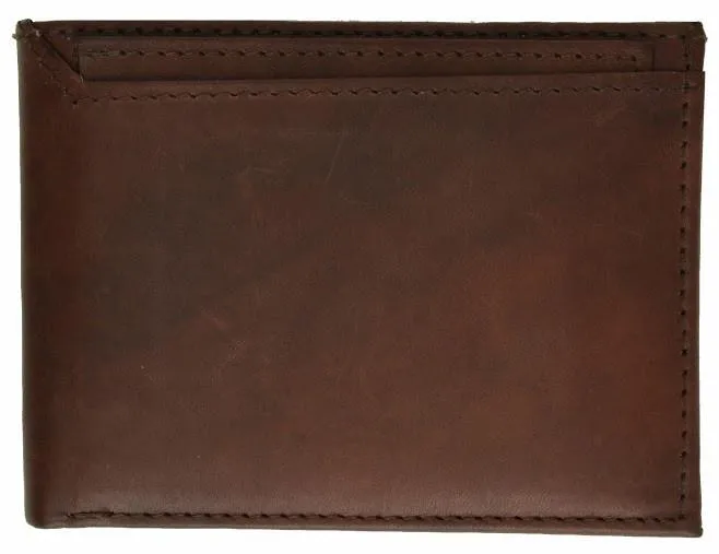 Men's Genuine Leather Bi-fold 8.5" x 3.5" Wallet-Assorted Colors