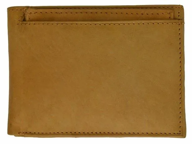 Men's Genuine Leather Bi-fold 8.5" x 3.5" Wallet-Assorted Colors