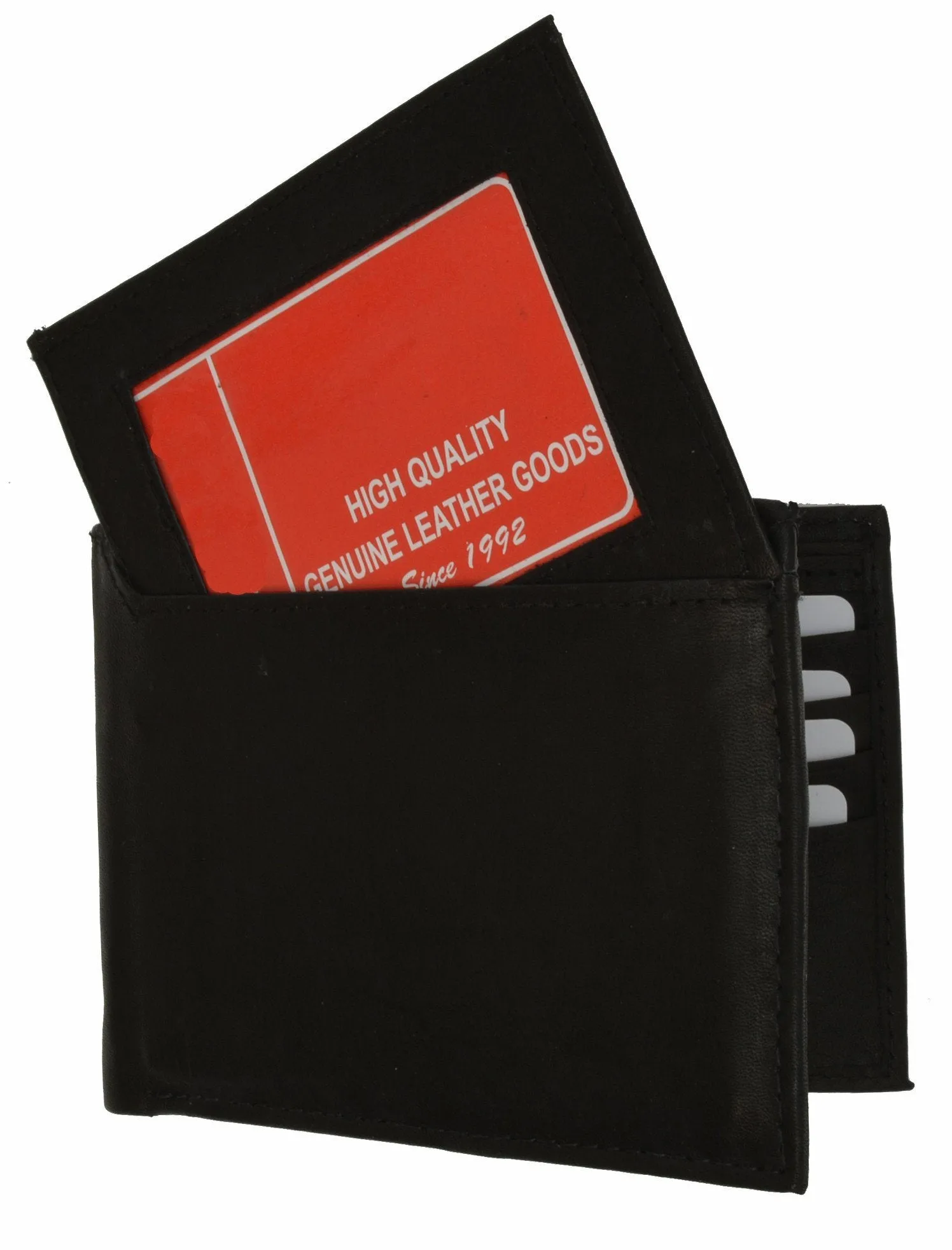 Men's Genuine Leather Bi-fold 8.5" x 3.5" Wallet-Assorted Colors