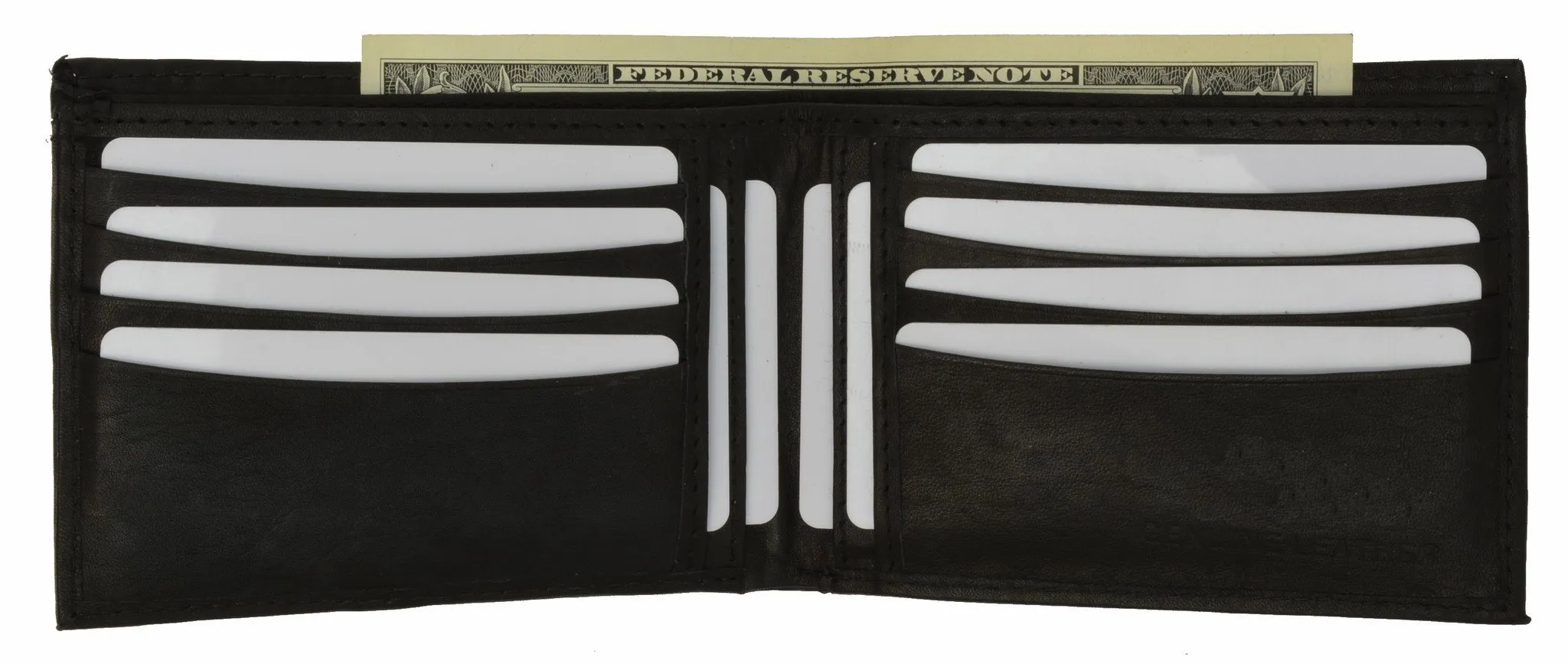 Men's Genuine Leather Bi-fold 8.5" x 3.5" Wallet-Assorted Colors